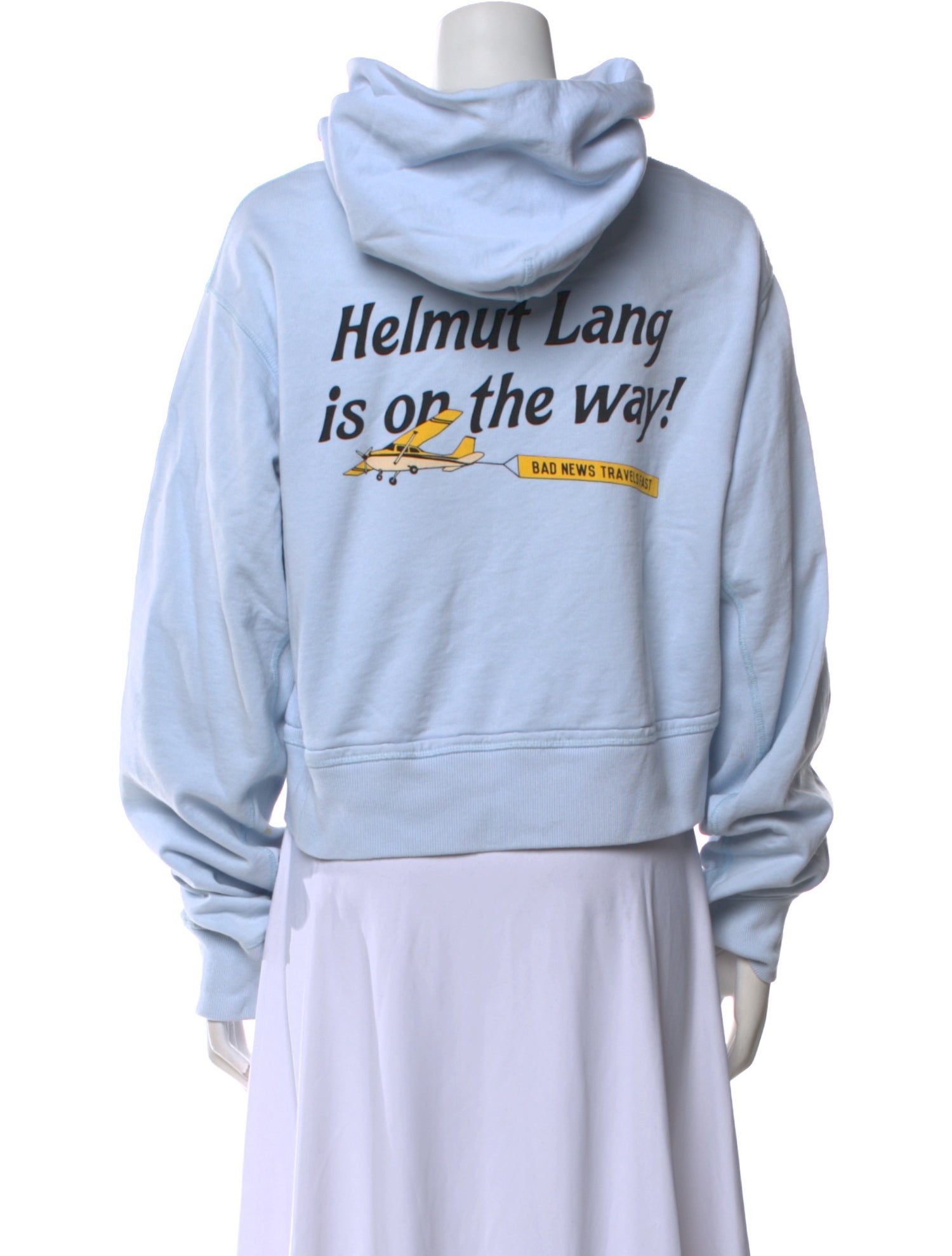 Helmut Lang Graphic Print Mock Neck Sweatshirt